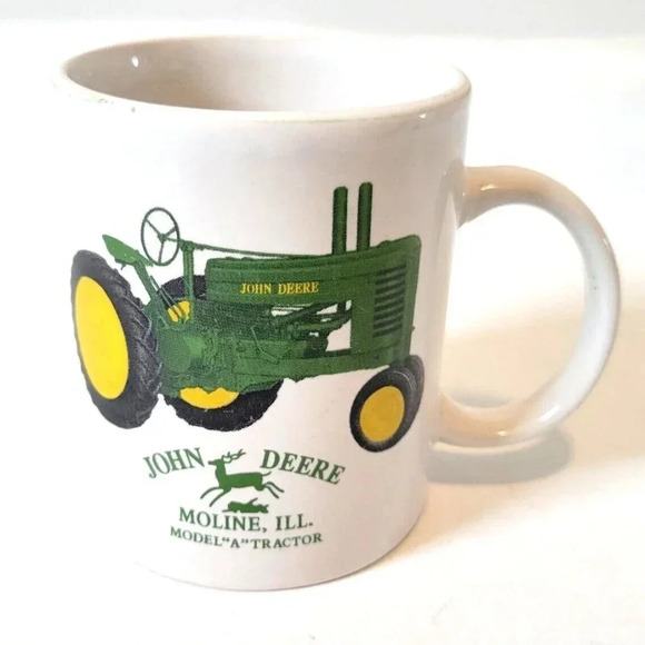 John Deere Model A Tractor Coffee Mug Cup Moline Illinois Officially Licensed - Picture 1 of 6